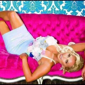 Faux Leather Blue Pencil Skirt